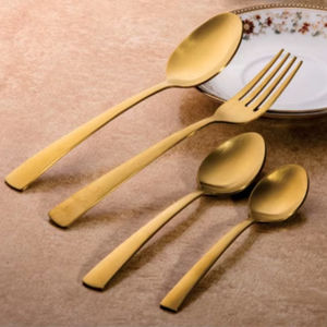 Service de couverts de luxe de style royal moderne, conçu pour les tables à manger élégantes, les espaces de restauration fine et les maisons raffinées. - Product Image 1