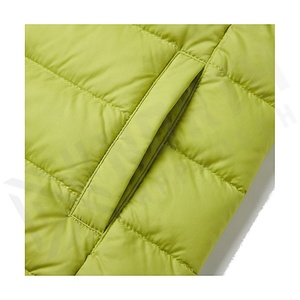 Hooded Quilted Waterproof <b>Bubble</b> Jacket Black Full Sleeve Winter Windproof Cotton Shell Knitted Fabric Polyester Filling Stand - Product Image 5