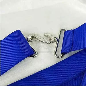 Delantales de masonería de cuero bordados, hechos a mano, ajustables, de lujo, lavables, con broche de seguridad, personalizables, de diseño único y premium. - Product Image 4