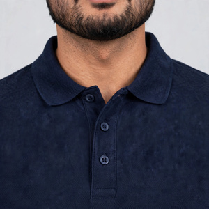 Anti-Wrinkle Knitted Cotton Slim Fit <b>Half</b> Sleeve Casual <b>Shirt</b> with Pocket Breathable Fabric for Men - Product Image 5