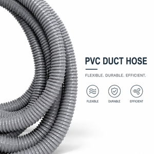 สายดูดฝุ่น PVC ยี่ห้อ KARYON ขนาด 200 มม. (8 นิ้ว) ม้วน 20 เมตร แบบยืดหยุ่น สำหรับระบายอากาศและเก็บฝุ่นในอุตสาหกรรม จากจังหวัดจูฮอร์ - Product Image 1