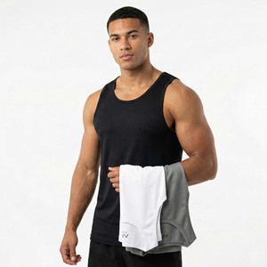 Camiseta sin Mangas Deportiva para Hombre con Logotipo Personalizado al por Mayor, Chaleco de Entrenamiento de Secado Rápido, Transpirable, 100% Algodón - Product Image 1