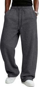 Fabricants de vêtements personnalisés : Pantalons de jogging à double taille, pantalons de survêtement amples et épais, pantalons de sport pour hommes avec impression sérigraphiée - Product Image 6