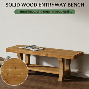 Solid Bedroom Furniture Durable Bench for <b>Comfort</b> and Style - Product Image 4