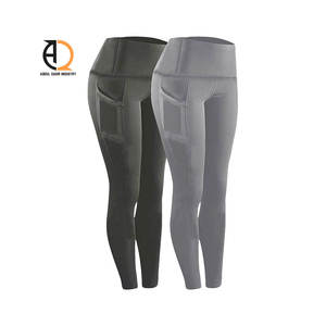 Leggings de sport pour femme à taille haute avec poches, effet ventre plat, extensibles dans les 4 sens, sans coutures, pour le yoga et l'entraînement, prix de gros - Product Image 5