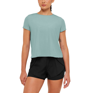 Shorts en jean taille haute pour femme 2026 – Bermuda tendance coupe ample avec poches – Vente en gros OEM ODM Logo personnalisé - Product Image 4