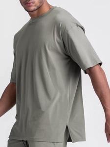 เสื้อยืดผู้ชายฤดูร้อน เสื้อผ้ากีฬาสุดหรู เสื้อยืดโอเวอร์ไซส์ผ้าฝ้ายสำหรับออกกำลังกาย เสื้อยืดแขนสั้นใหม่ เสื้อยืดลำลองสไตล์ธุรกิจ - Product Image 3