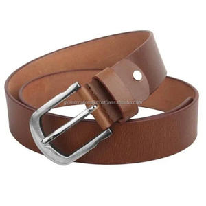 Cinturón de cuero informal Retro Vintage para hombre, primera capa, hebilla de cuero de vaca, cinturón hecho a mano, gran oferta - Product Image 1