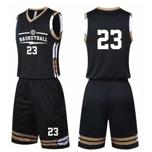 Dernier style, nouveau design, uniforme de basket-ball à manches courtes, 100% polyester, respirant, anti-humidité, unisexe, adulte, nom d'équipe personnalisé - Product Image 1