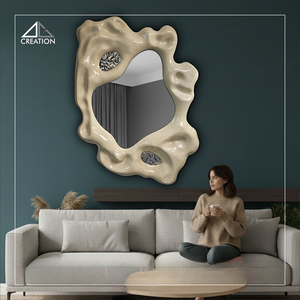 Decor your interiors with this elegant <b>mirror</b> framed in high-quality PVC board with a protective PU coating - Product Image 3