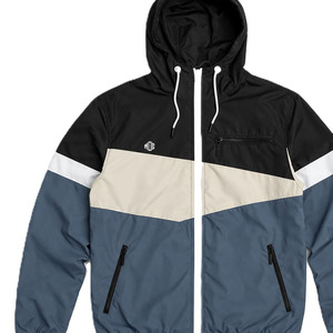 Chaqueta cortavientos de nailon a la moda con bloques de color personalizados al por mayor para hombre, ligera, resistente al viento, para exteriores, bajo MOQ - Product Image 4