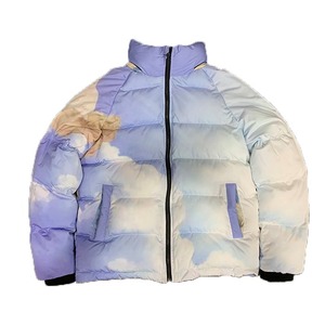 Veste d'hiver décontractée pour femmes en gros avec perles et rivets, imperméable, doublure en coton, 100% polyester/nylon - Product Image 2