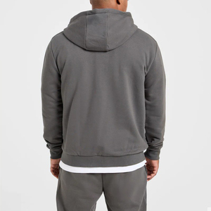 Sudadera con Capucha Ligera de Alta Calidad y Diseño Personalizado con Logotipo, Cierre Frontal con Cremallera, Corte Regular, para Hombre, Venta al Por Mayor - Product Image 2