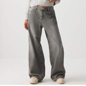 Jeans de mezclilla anchos gris lavado para mujer, cintura alta, ajuste holgado, estilo urbano, moda Y2K, OEM ODM al por mayor - Product Image 5