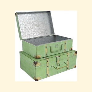 Stylish Vintage Metal Trunk <b>Box</b> With High Quality Storage Space Customized Size Rectangular Shape Trunk <b>Box</b> - Product Image 6