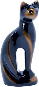 Rust Patina Calico Sitting <b>Cat</b> Brass Cremation <b>Urn</b> For Human Pet Ashes Luxury Eco-Friendly Durable Honoring Funeral Supplies - Product Image 3