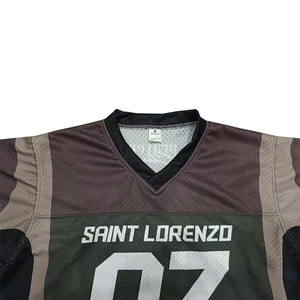 T-shirt de sport vintage surdimensionné pour homme, de haute qualité, séchage rapide, personnalisé, style streetwear, jersey court en mesh pour le football. - Product Image 6