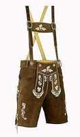 Tenue authentique bavaroise alpine en Lederhosen bleu pour hommes, costume de festival Oktoberfest, tailles 46 à 60