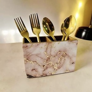 Reposacucharas de MDF esmaltado hecho a mano de ILAHI, decoración de cocina, apto para lavavajillas, solo lavar a mano, no apto para microondas/horno, Stock Uttar - Product Image 6