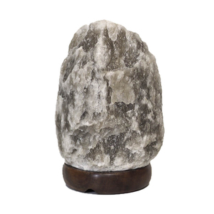 Lámparas de Sal del Himalaya Grises con Logotipo Personalizado, Lámparas de Cristal de Roca Natural de Primera Calidad con Tamaño OEM, Proveedor Mayorista de Marca Privada - Product Image 2