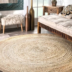 Tapis en jute pour chambre à coucher, cuisine, tapis nordique, tapis de sol en jute, tapis lavable, tapis rectangulaire pour salon - Product Image 3