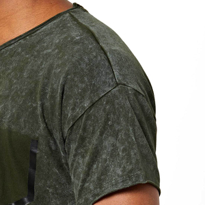 Nouvelle tendance : T-shirt oversize uni délavé à l'acide pour garçons, nouvelle arrivée, vêtement d'été confortable, t-shirt délavé à l'acide pour hommes, service OEM - Product Image 6