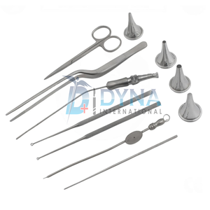 High Quality Dynaintl Myringotomy Instruments <b>Set</b> DI-2026-02-85 CE Certified ENT Manual Class I Instruments 11 Pcs - Product Image 2