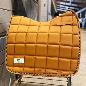 Almohadillas para Silla de Montar de Alta Calidad, Línea Clásica, Color Amarillo Mostaza, Almohadilla para Silla de Montar de Doma Clásica, Gran Calidad - Product Image 2