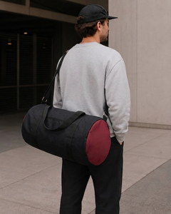Sac de sport Beena's Gym, fermeture éclair, imperméable, OEM, fabriqué au Vietnam, noir, lettres rouges, nylon, grande capacité 20-30L, décontracté, unisexe, pour l'extérieur - Product Image 6