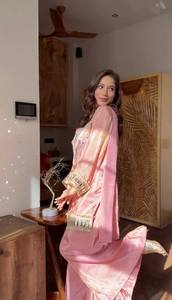 Conjunto de palazzo de seda Fendi con diseño de espejo y dupatta – Ideal para bodas y fiestas - Product Image 2