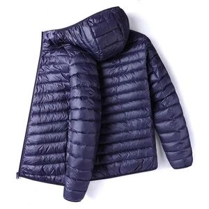 2025 Men's New Duck Super Light Hooded Feather Coat Lightweight Thermal <b>Jacket</b> Zipper Closure Formal Camouflage for Spring - Product Image 3