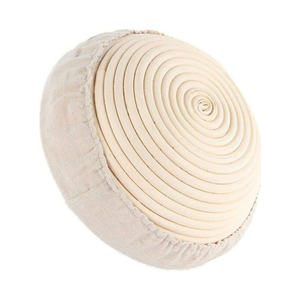 Cesta ovalada de ratán natural para fermentación de masa de pan artesanal, para hornear y suministros de panadería - Product Image 1