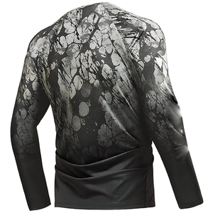 Maillot de pêche personnalisé pour homme 100% polyester 220g séchage rapide respirant protection UV imprimé par transfert thermique OEM vente en gros - Product Image 2