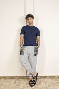 Men's Aladdin Yoga Pants Classic Straight Harem Design <b>Free</b> Size 100% Cotton High Loose Printed Pocket Casual Baggy Lightweight - Product Image 2