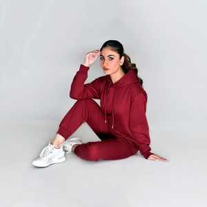 Custom Logo Printed Winter Tracksuit Set <b>Men</b> OEM ODM Hoodie <b>Cropped</b> <b>Tops</b> Sweatpants Rhinestone Technique Plus Size Feature - Product Image 5
