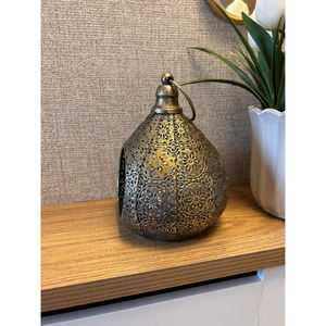 Farol Marroquí Decorativo de Metal para Interiores y Exteriores, Portavelas Colgante Antiguo, Lámparas Marroquíes Hechas a Mano, Portavelas - Product Image 3