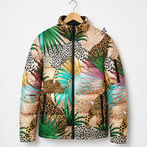 Veste matelassée personnalisée pour homme à imprimé animal, style Regalia Maçonnique Héritage, en polyester et nylon, avec impression par sublimation, manches longues, vêtement d'extérieur à effet bulle - Product Image 3