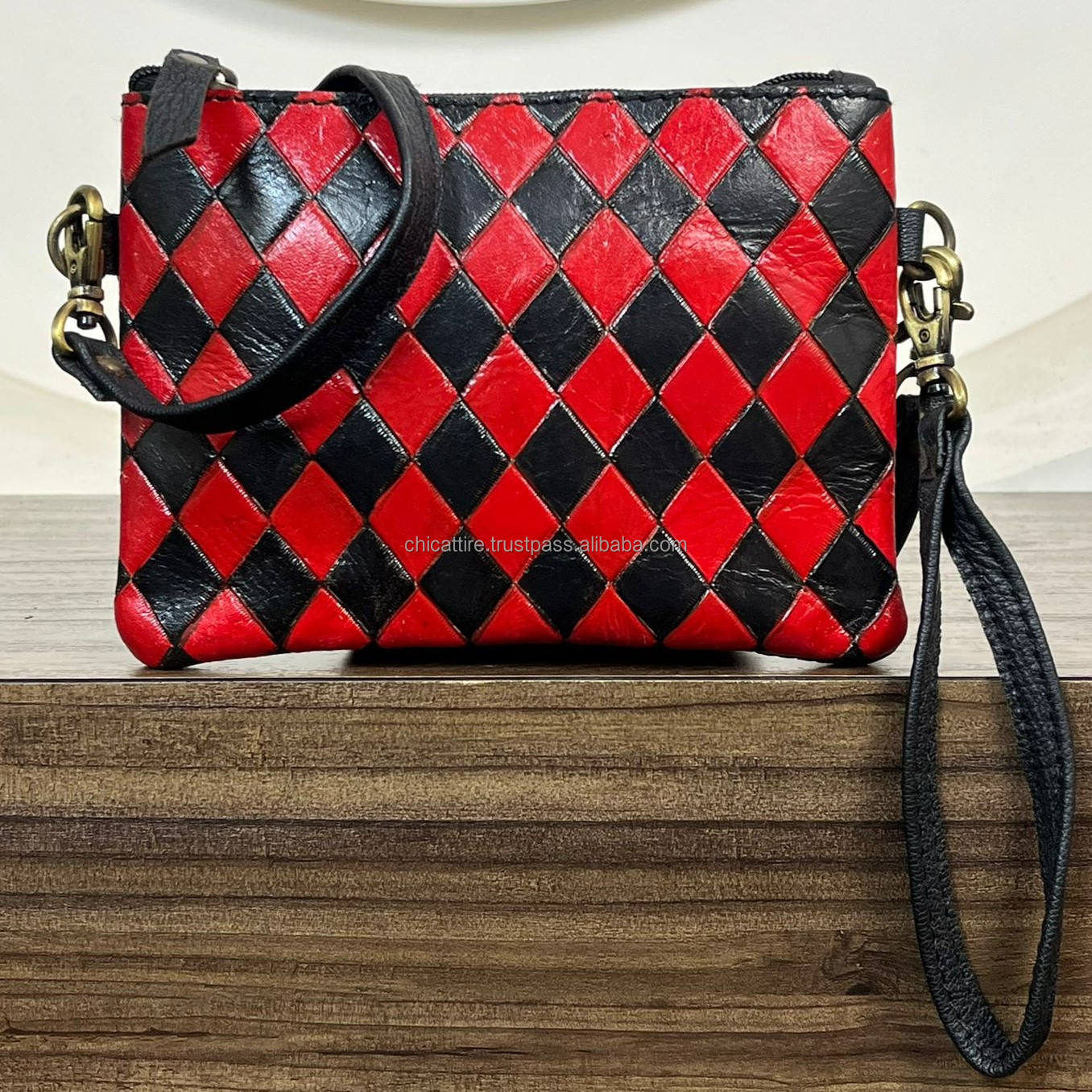 Black with Red Checkered