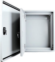 Boîte de distribution électrique en métal étanche IP65 pour extérieur, armoire de commande électrique en acier avec porte intérieure