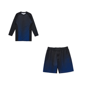 Ensemble de qualité supérieure MMA No Gi pour hommes, rashguard, shorts, combinaison de compression, vêtements de sport pour l'entraînement BJJ, la salle de sport et les exercices - Product Image 1