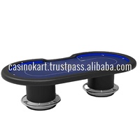 Vente directe Nouvelle table de mahjong en bois antique et moderne à prix raisonnable, pliable, table de poker, table de jeu avec pieds en acier inoxydable