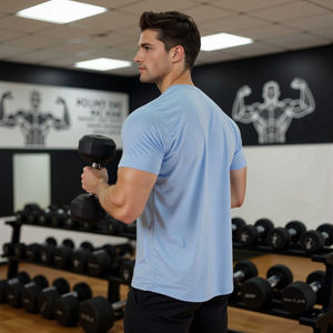 Men's Outdoor Sports Fitness Training <b>T</b> <b>Shirt</b> Quick Dry Moisture Absorbing Ice Silk <b>T</b> <b>Shirts</b> Running Gym <b>T</b>-<b>shirt</b> for Men - Product Image 6
