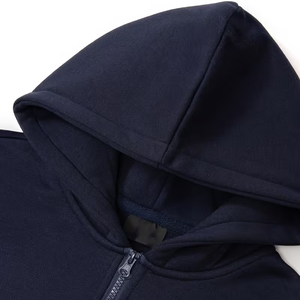 Sweat-shirt d'hiver pour homme personnalisé de haute qualité, durable, à demi-zip, couleur unie, en molleton de coton lavé, style décontracté, à prix abordable - Product Image 3