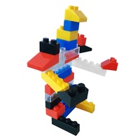 Juguetes educativos para niños, bloques de construcción básicos de plástico mixtos grandes y pequeños
