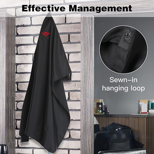 Cape de coiffeur professionnelle réglable avec fermeture à pression, logo personnalisé, anti-adhérente, imperméable, pour la coupe de cheveux - Product Image 4