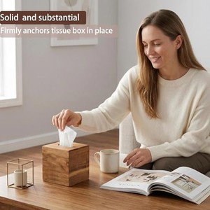 กล่องใส่กระดาษทิชชูไม้ชีแชม รับผลิตตามสั่ง ขายส่ง |   อัคดุส ซาลีม อินเดีย - Product Image 4