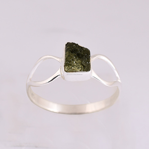 Authentic <b>Moldavite</b> Gemstone <b>Ring</b> Genuine Rare Gemstone Natural <b>Moldavite</b> Handmade Design <b>Ring</b> 925 Sterling Silver Certify - Product Image 6