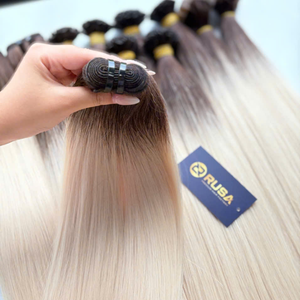 RUSA Extensions de cheveux humains vierges à clipser, tissage machine, vietnamiennes, pointes pleines, double trame, 10-34 pouces, compatibles permanente, toutes longueurs - Product Image 6