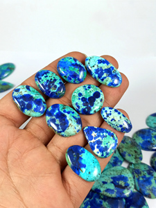 Cabujón de Azurita Azul Natural de Alta Calidad, Formas Mixtas, Piedra Preciosa Suelta para Joyería, Lote al por Mayor, Radha Arts, 20mm-35mm - Product Image 6