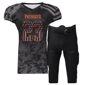 Team Logo Print Club Uniform Custom Initials Sublimation Printed American Football Jersey Pants Short Plus Size Bulk Discount - Product Image 1